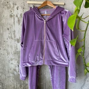 Fabletics velour track suit